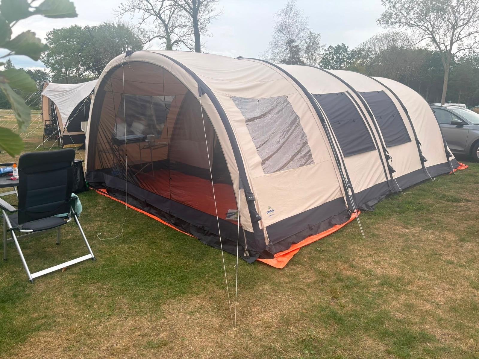 Tunneltent Miami 6 Air - Ruime opblaasbare gezinstent, Caravans en Kamperen, Tenten, Ophalen, Gebruikt, Tot en met 6