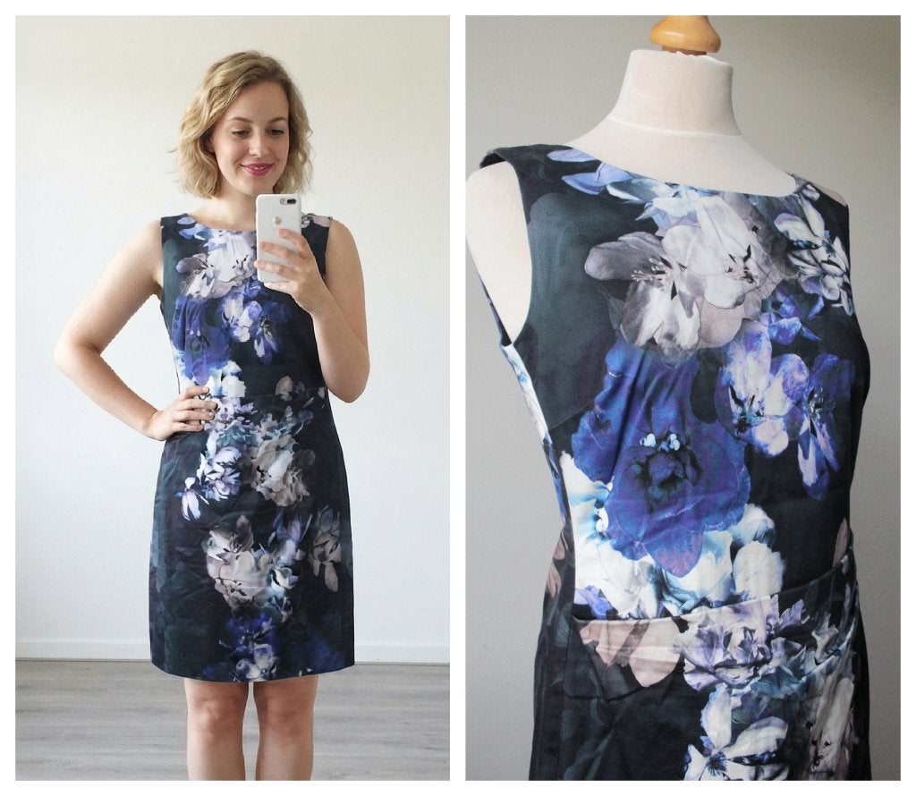 Vera Mont – stijlvolle jurk blauw – maat 40, Maat 38/40 (M), Zo goed als nieuw, Vera Mont, Boven de knie
