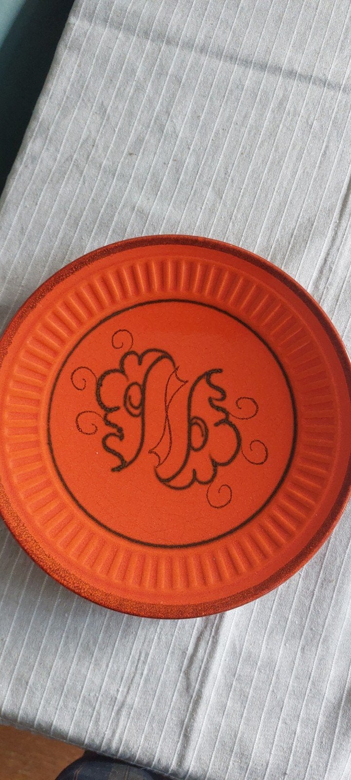 Vintage Flora Holland Oranje Bord, Ophalen of Verzenden