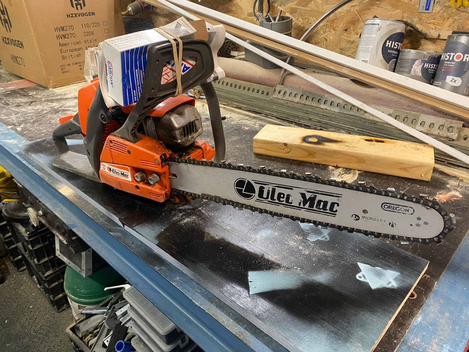Oleo-Mac Kettingzaag 941CX, Doe-het-zelf en Verbouw, Gereedschap | Zaagmachines, Ophalen, Gebruikt, 70 mm of meer, Kettingzaag