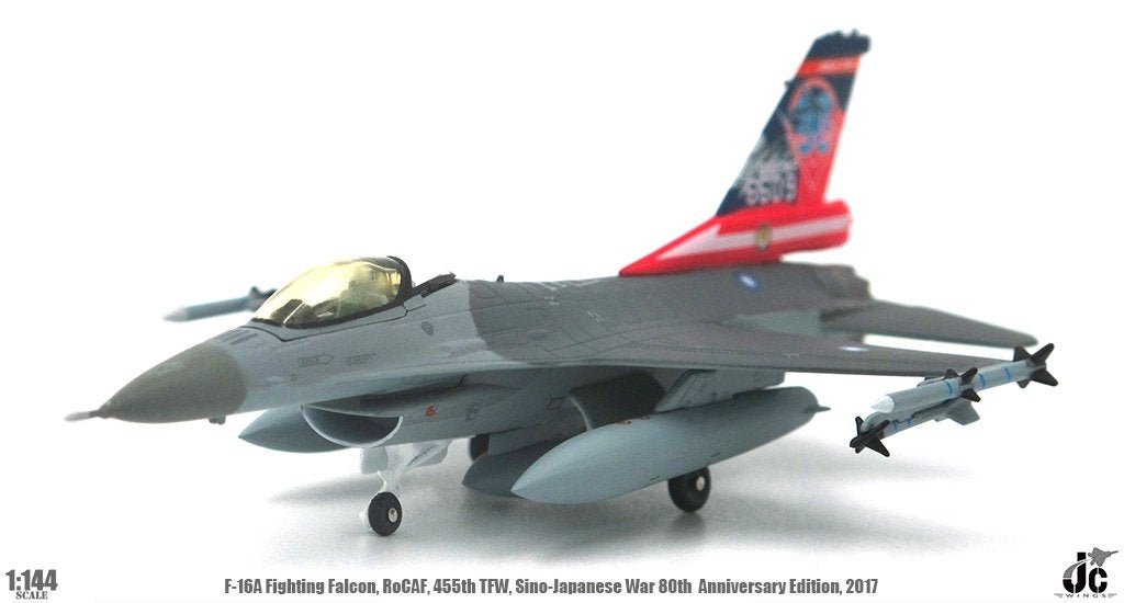 F-16A Fighting Falcon 455th TFW ROCAF Chiayi 2017 JC Wings, Glow2B Germany GmbH Erlenbacher Str. 3 shop@glow2b.de, Schaalmodel