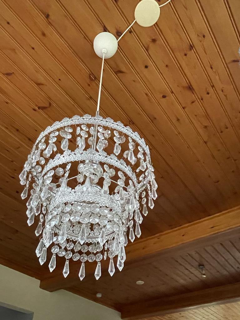 Hanglamp Kroonluchter model. Ikea., Huis en Inrichting, Lampen | Kroonluchters, Ophalen of Verzenden, Zo goed als nieuw