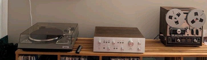 Akai oa versterker, platenspeler  AM-2400, AP-206C, X-201D, Ophalen, Gebruikt