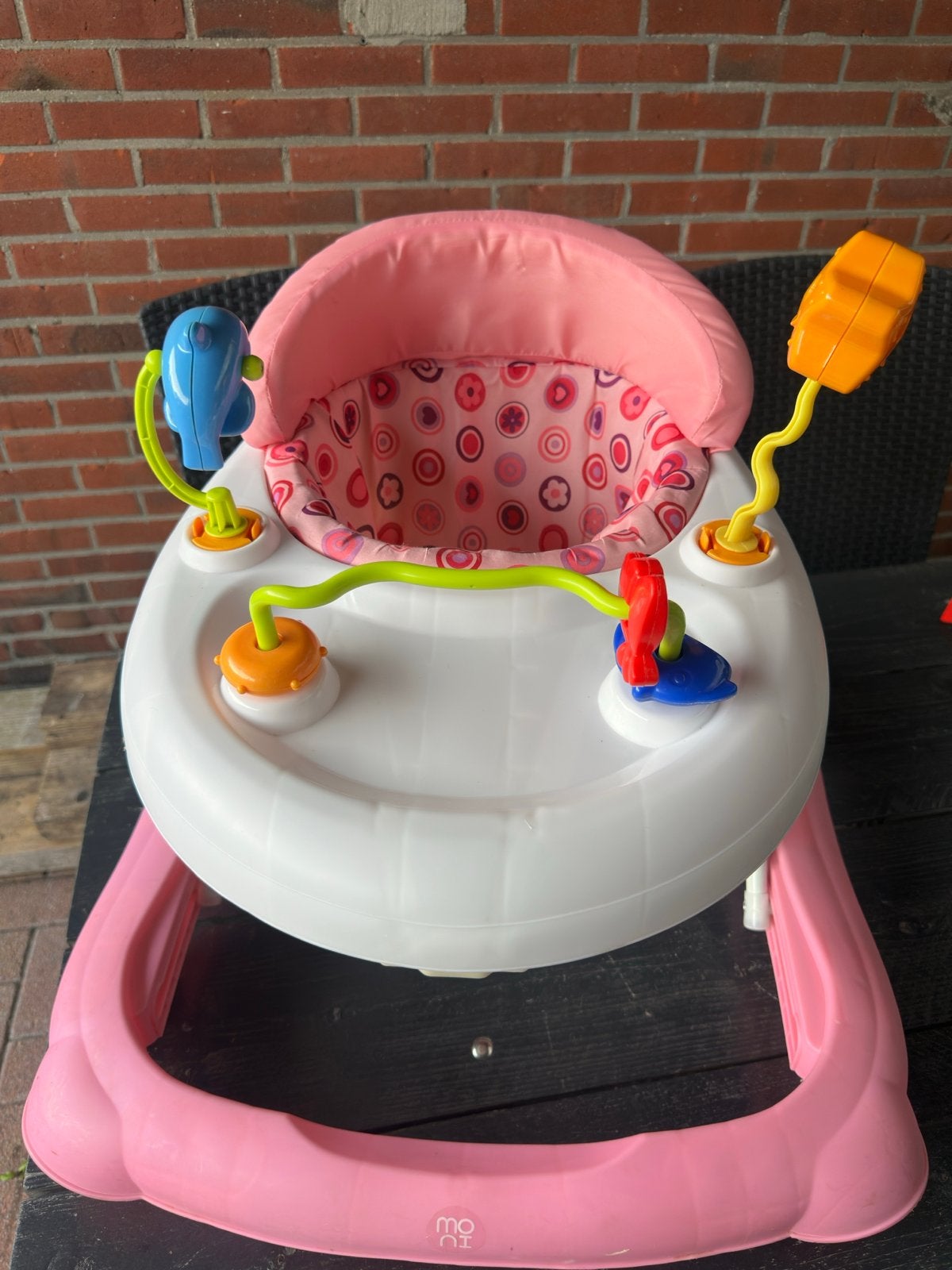 Roze baby loopstoel - Zitje net uitgewassen, Ophalen, Gebruikt, Overige typen
