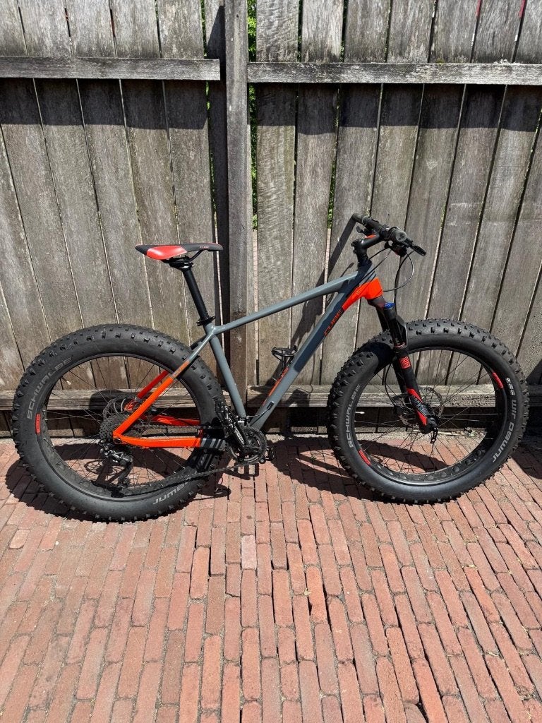 Perfecte conditie Cube Nutrail fatbike, Heren, Zo goed als nieuw, Schijfrem, Ophalen