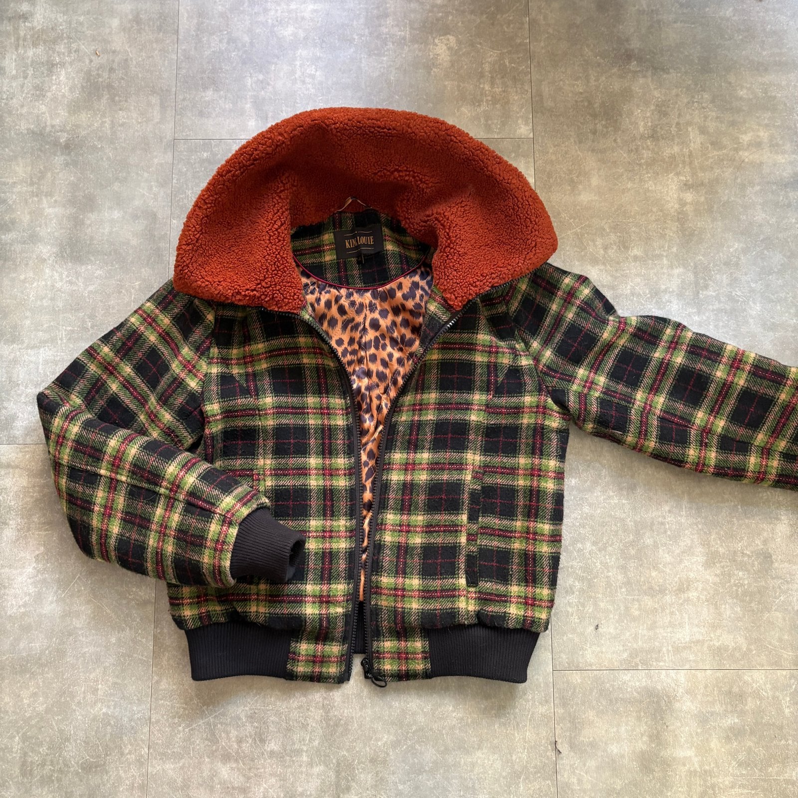 King Louie herfst/winter kort gevoerd jasje S, Kleding | Dames, Ophalen of Verzenden, Zo goed als nieuw, Maat 36 (S)