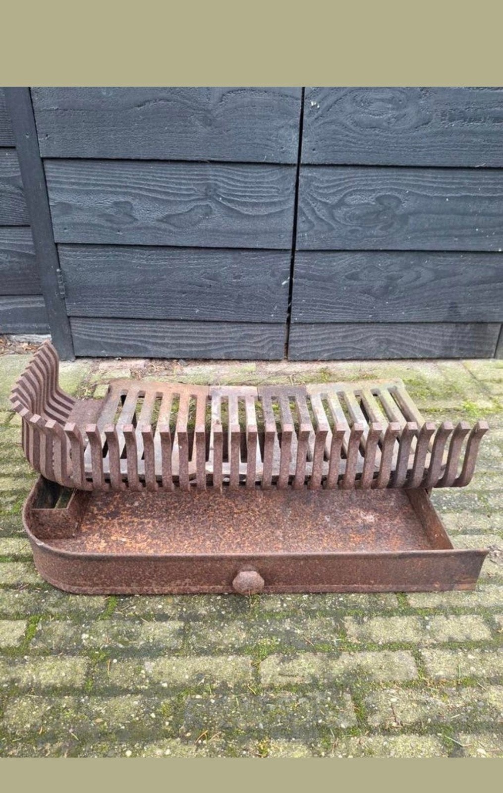 Stookrooster Helex met inzetladen Haardbak haardkorf, Ophalen of Verzenden, Gebruikt, Vrijstaande haard, Houthaard