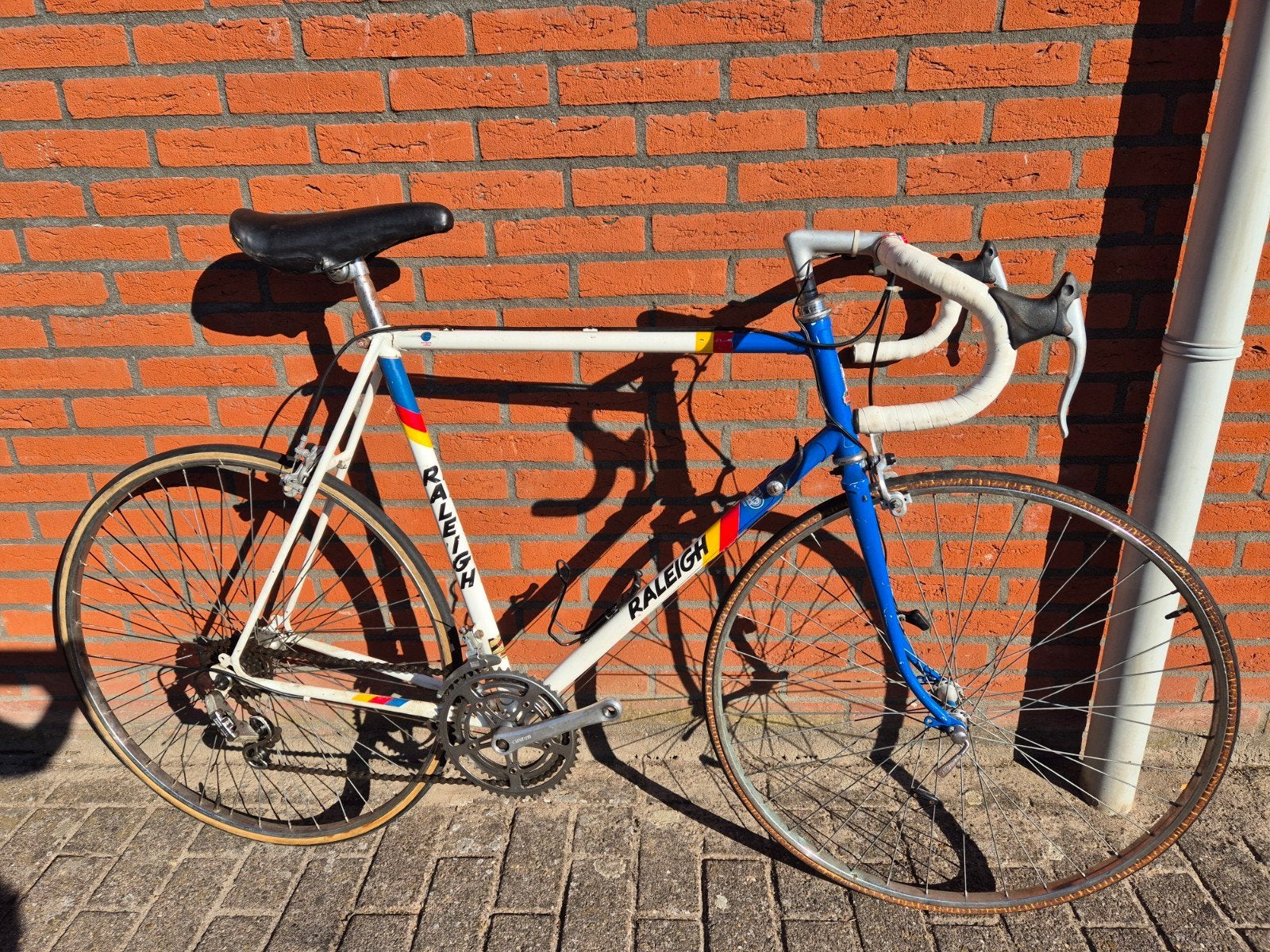 raleigh race fiets, Fietsen en Brommers, Fietsen | Racefietsen, Gebruikt, Ophalen, Overige merken, 10 tot 15 versnellingen