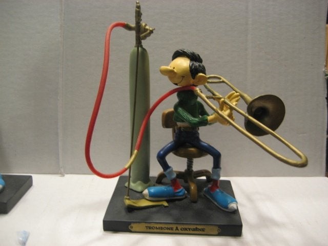 Guust flater (gaston lagaffe) 45 le trombone à oxygéne, Verzamelen, Stripfiguren, Ophalen of Verzenden, Guust of Robbedoes, Zo goed als nieuw