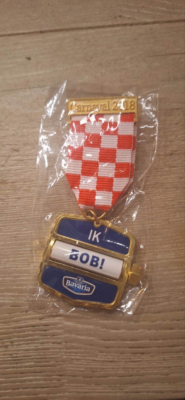 Bavaria carnaval medaille 2018 Brabant (3526), Ophalen of Verzenden, Zo goed als nieuw, Reclamebord, Plaat of Schild, Bavaria