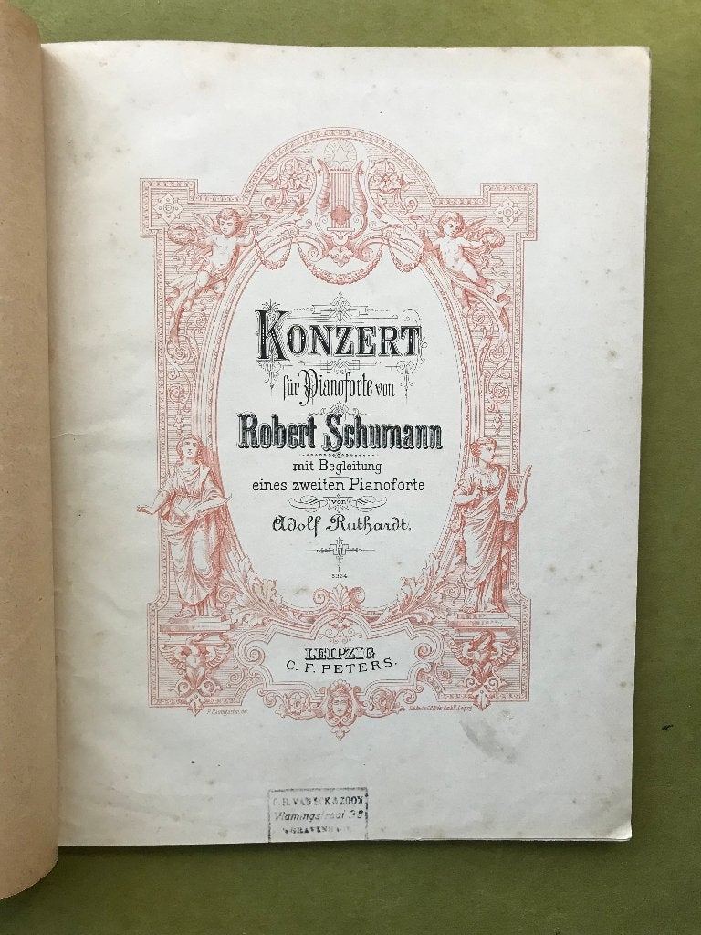 R. Schumann - concert voor piano opus 54, Muziek en Instrumenten, Bladmuziek, Gebruikt, Klassiek, Ophalen of Verzenden, Artiest of Componist