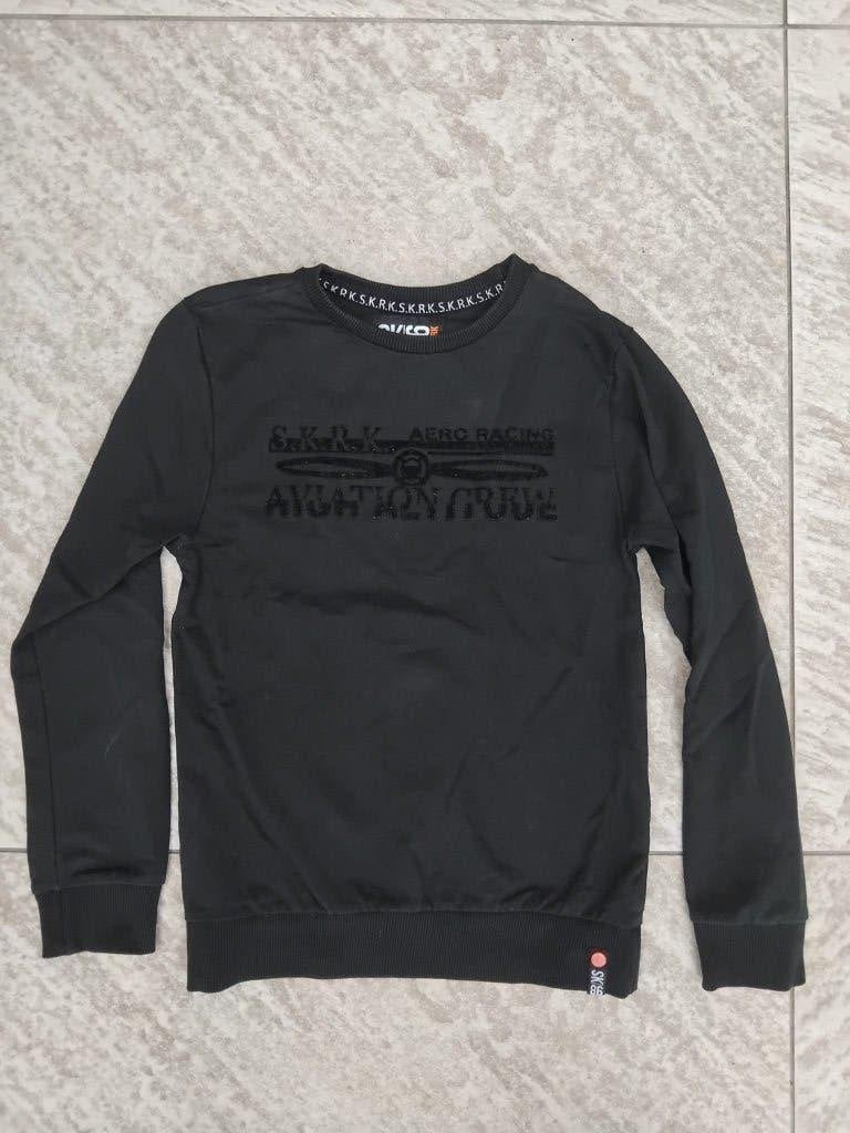 Skurk sweater trui zwart maat 122 / 128 truitje, Skurk, Trui of Vest, Ophalen of Verzenden, Zo goed als nieuw