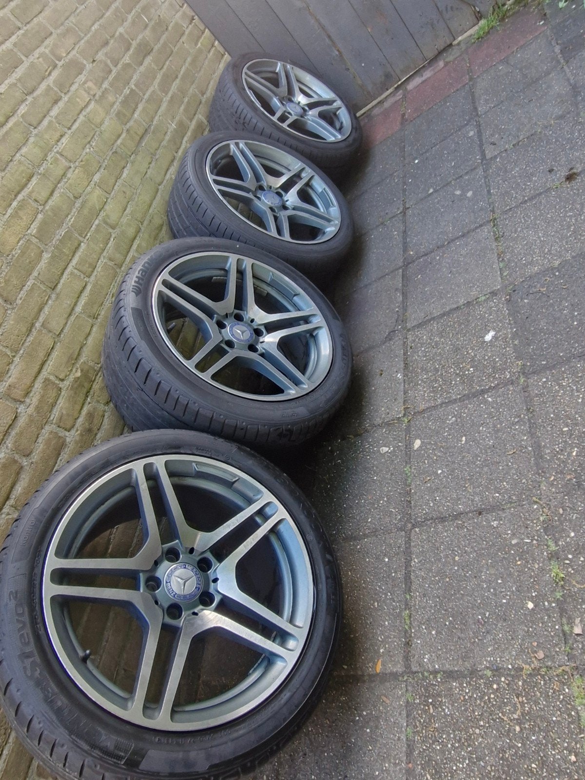 18 inch breedset mercedes cls amg velgen, 18 inch, 275 mm, Banden en Velgen, Ophalen of Verzenden