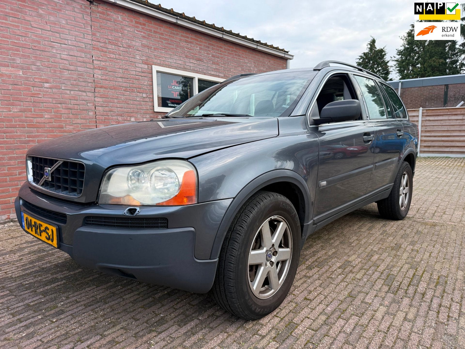 Volvo XC90 2.5 T Leer Airco 7 pers. Navi Cruise LMV PDC stoe, Auto's, XC90, Gebruikt, Automatische klimaatregeling, 7 stoelen