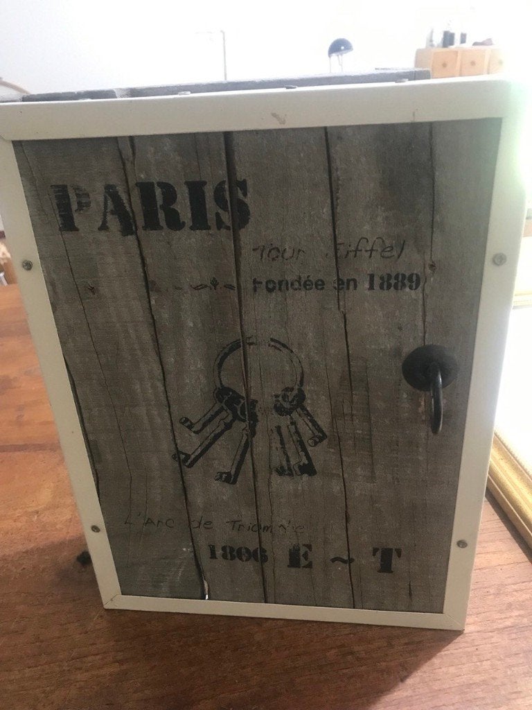 Sleutelkastje hout, Hout, Decoratieobject, Ophalen of Verzenden, Zo goed als nieuw