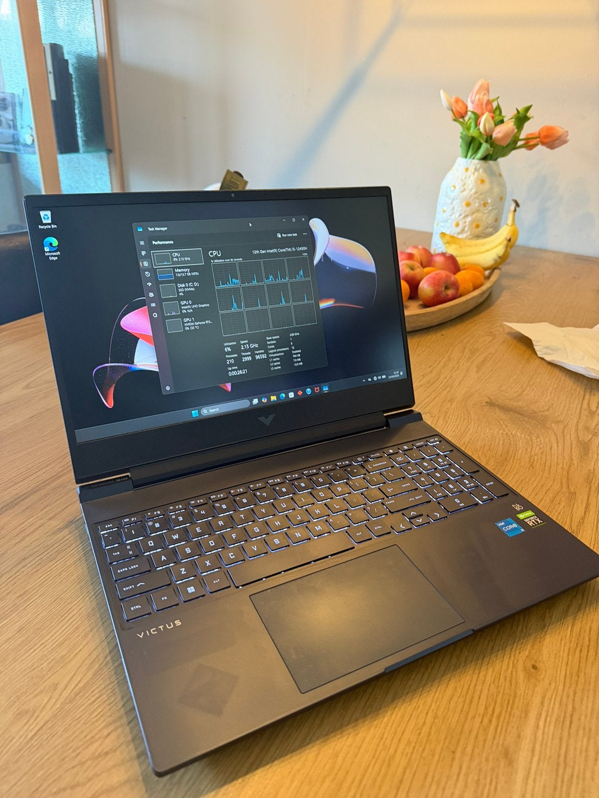 Victus gaming laptop| i5-12450H. RTX3050. 16GB., Computers en Software, 15 inch, Ophalen of Verzenden, Zo goed als nieuw, Gaming