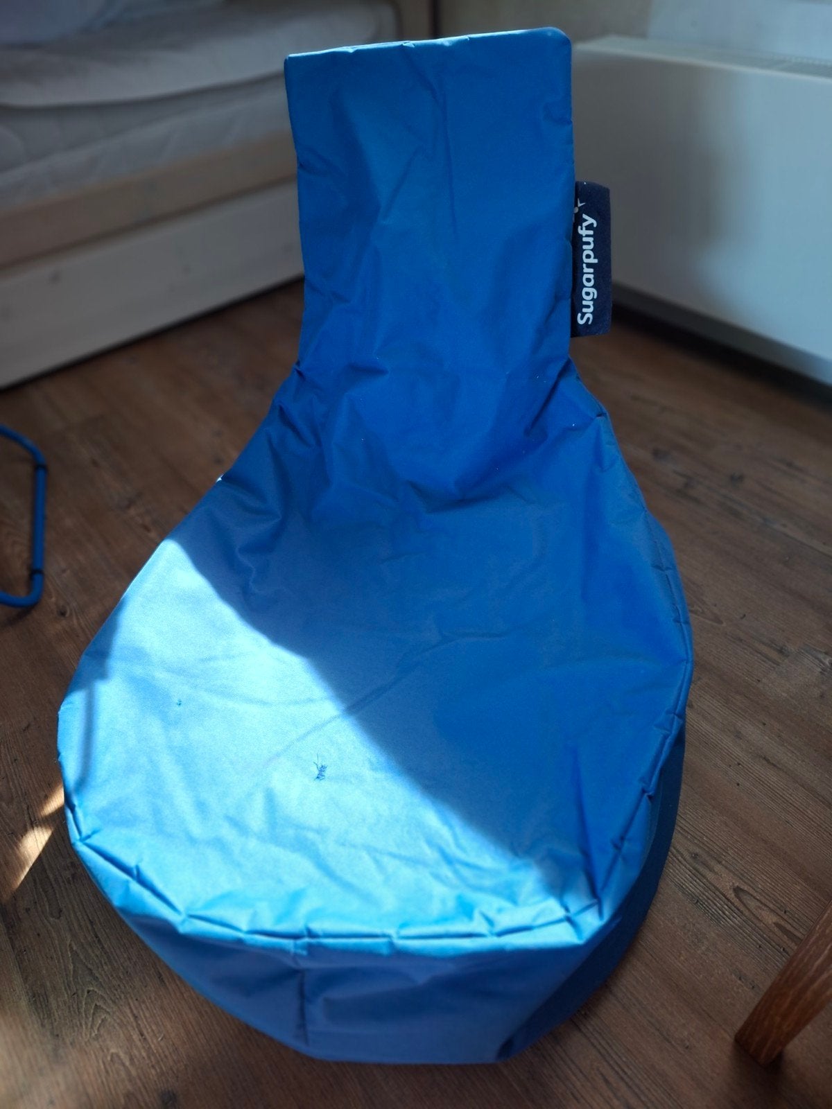 Blauwe SugarPuffy zitzak - Comfortabel en stijlvol, Ophalen, Gebruikt, Blauw, Zitzak