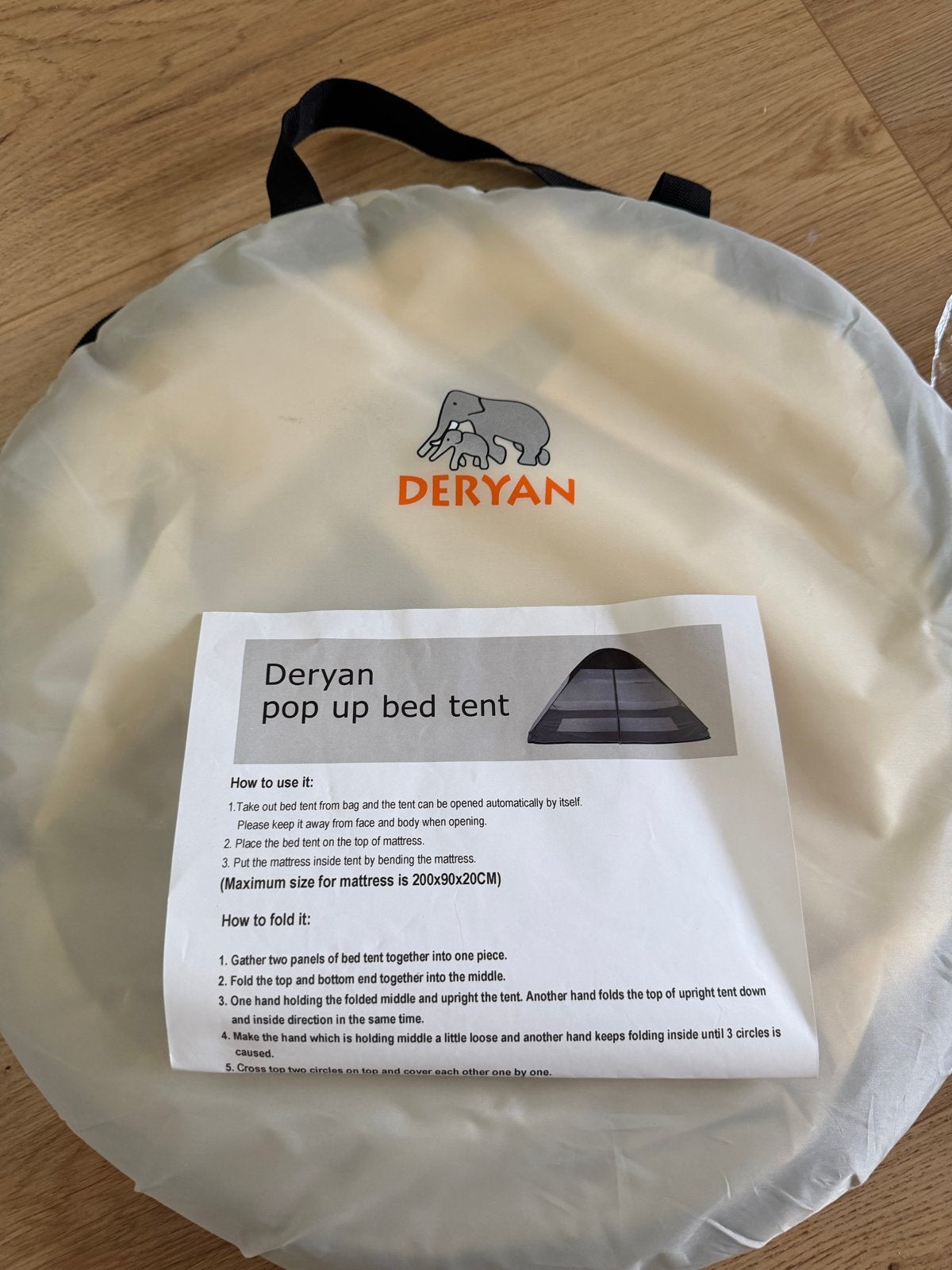 Deryan Pop Up Bed Tent 200x90x20 cm - Nieuw, Caravans en Kamperen, Ophalen, Nieuw, Tot en met 2