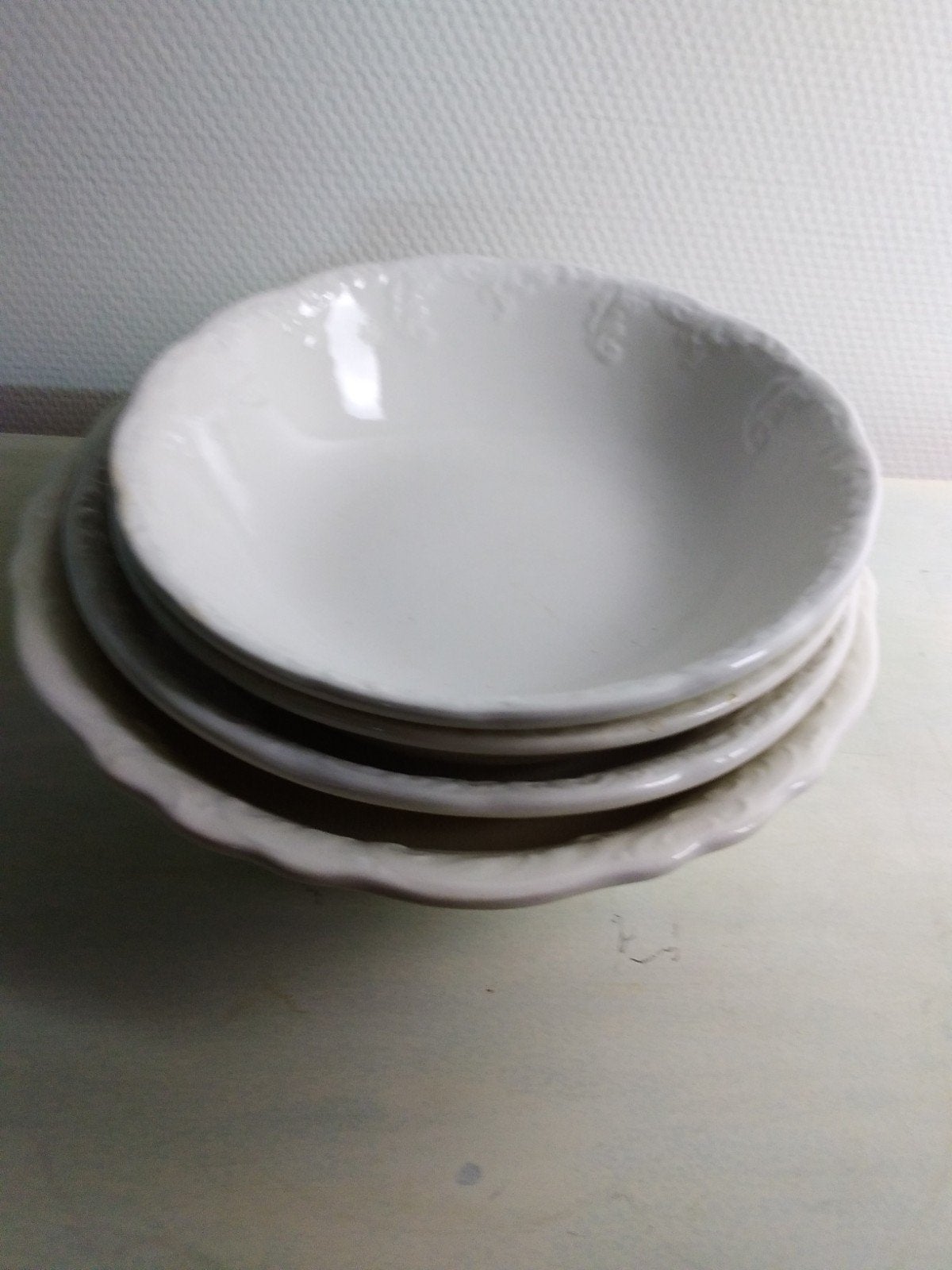 Set van 4 Maastricht aardewerk aardappel/groenteschalen, Antiek en Kunst, Ophalen of Verzenden