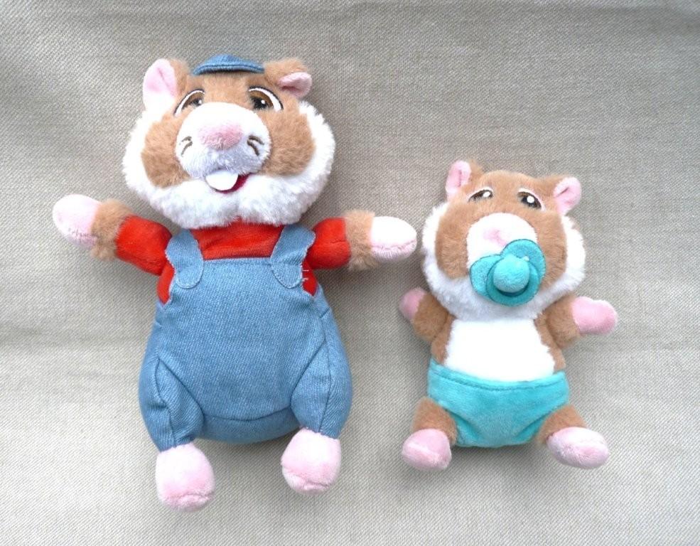 2 mini hamsters pluche 20 / 13 cm. Albert Heijn?, Albert Heijn, Overige typen, Ophalen of Verzenden, Zo goed als nieuw