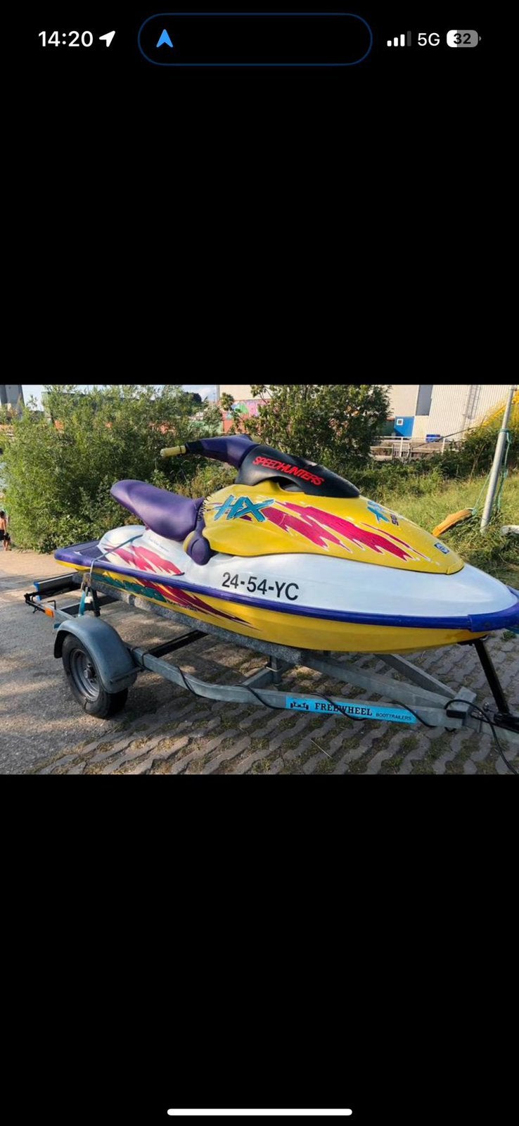 Sea-Doo HX Jetski met trailer, Ophalen, Gebruikt, Benzine, 70 tot 120 pk