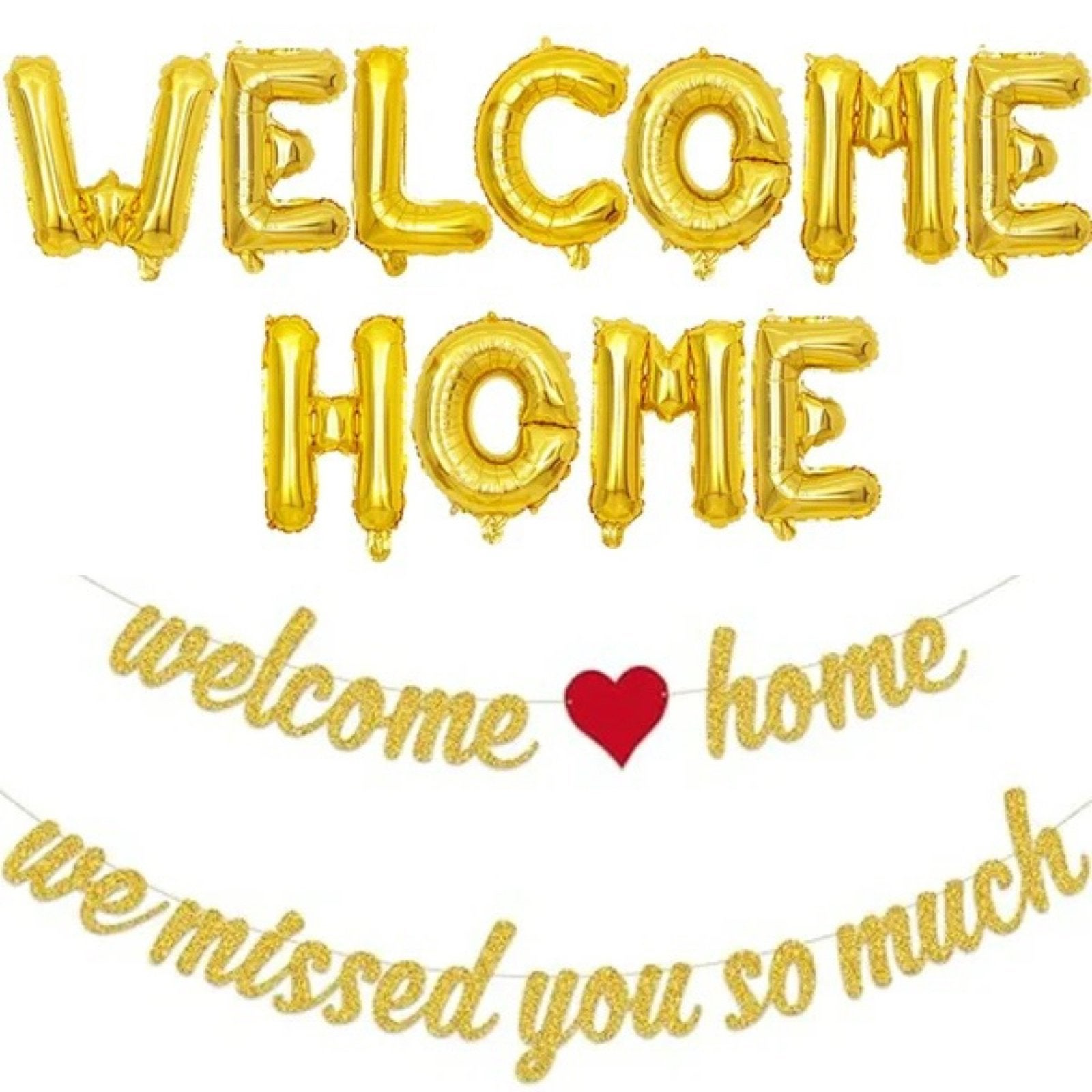 Welcome Home folie ballonnen set, Versiering, Info@sweet-obe.nl, Nieuw, Ophalen of Verzenden