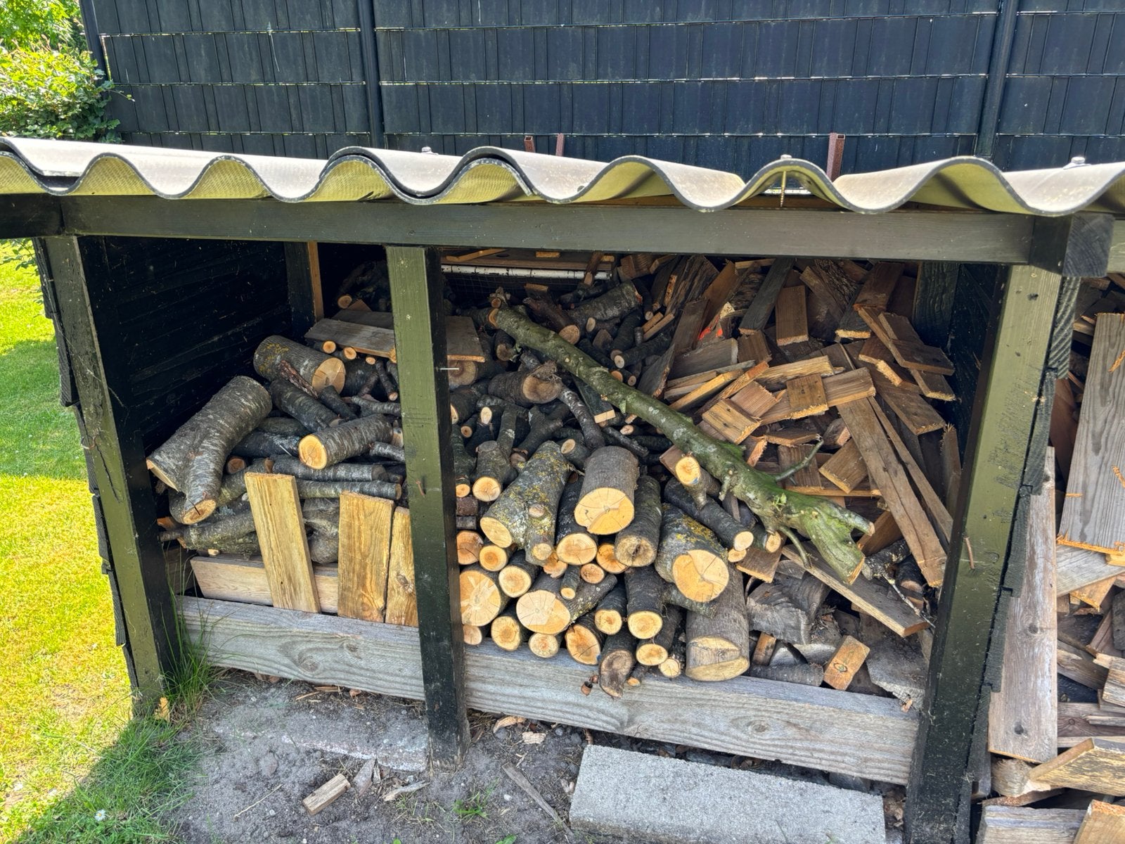 Houthok met haardhout, Minder dan 3 m³, Ophalen, Blokken