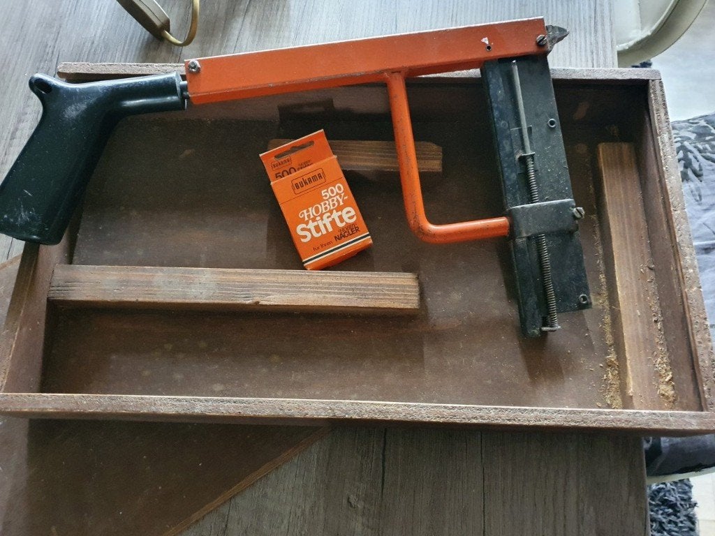 Mooie antieke Bukama handmatige niet/spijkerpistool, Ophalen of Verzenden, Gebruikt, Tacker/nietmachine, Overige merken