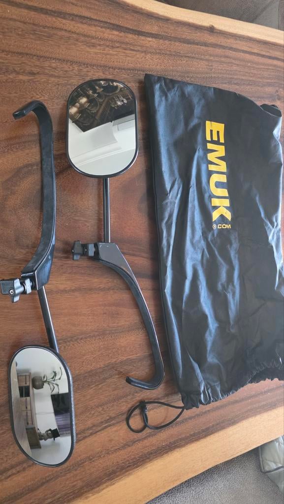 EMUK Caravan/Aanhanger Spiegels - Universeel (1x gebruikt), Ophalen of Verzenden, Zo goed als nieuw