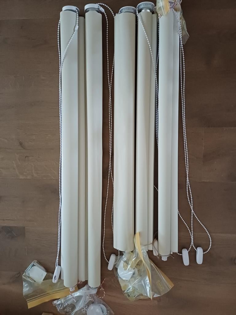 Rolgordijnen semi verduisterend 5 stuks, Ophalen of Verzenden, Zo goed als nieuw, 50 tot 100 cm, 150 tot 200 cm