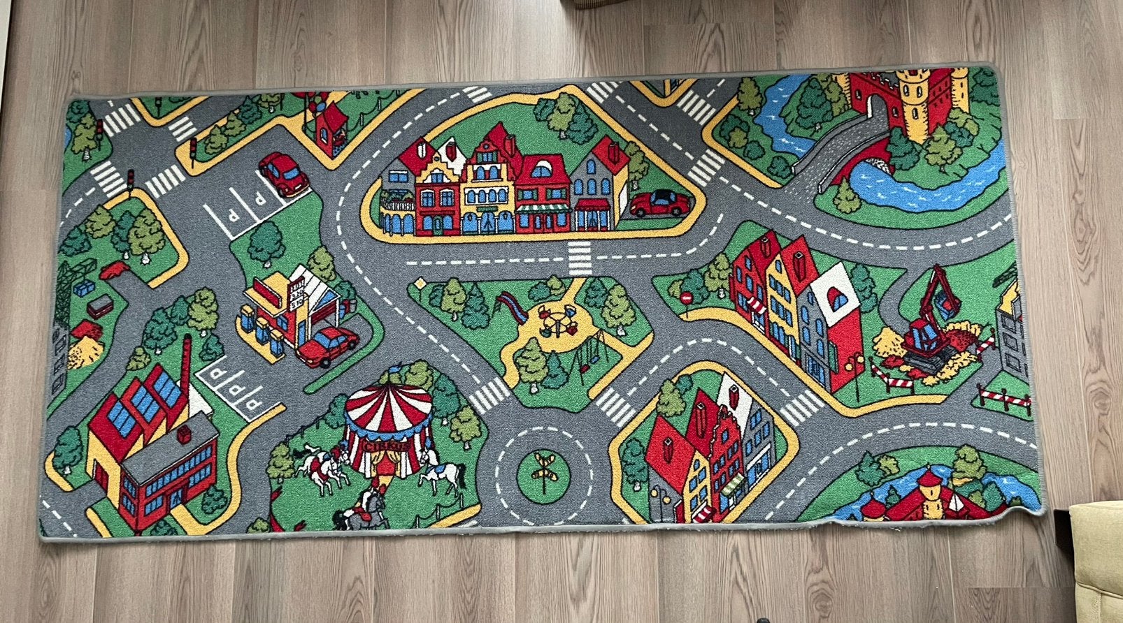 Groot speelkleed auto, 2m lang  (ZGAN), Ophalen, Zo goed als nieuw