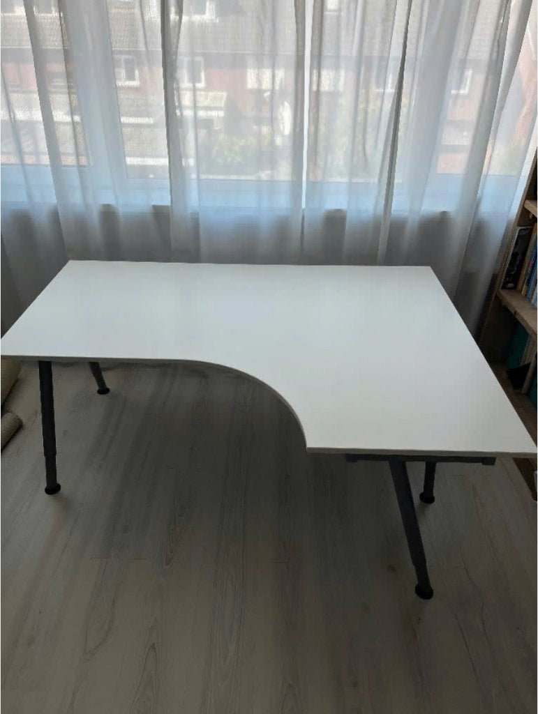 Ikea bureau met verlengstuk, Ophalen, Gebruikt, In hoogte verstelbaar, IKEA