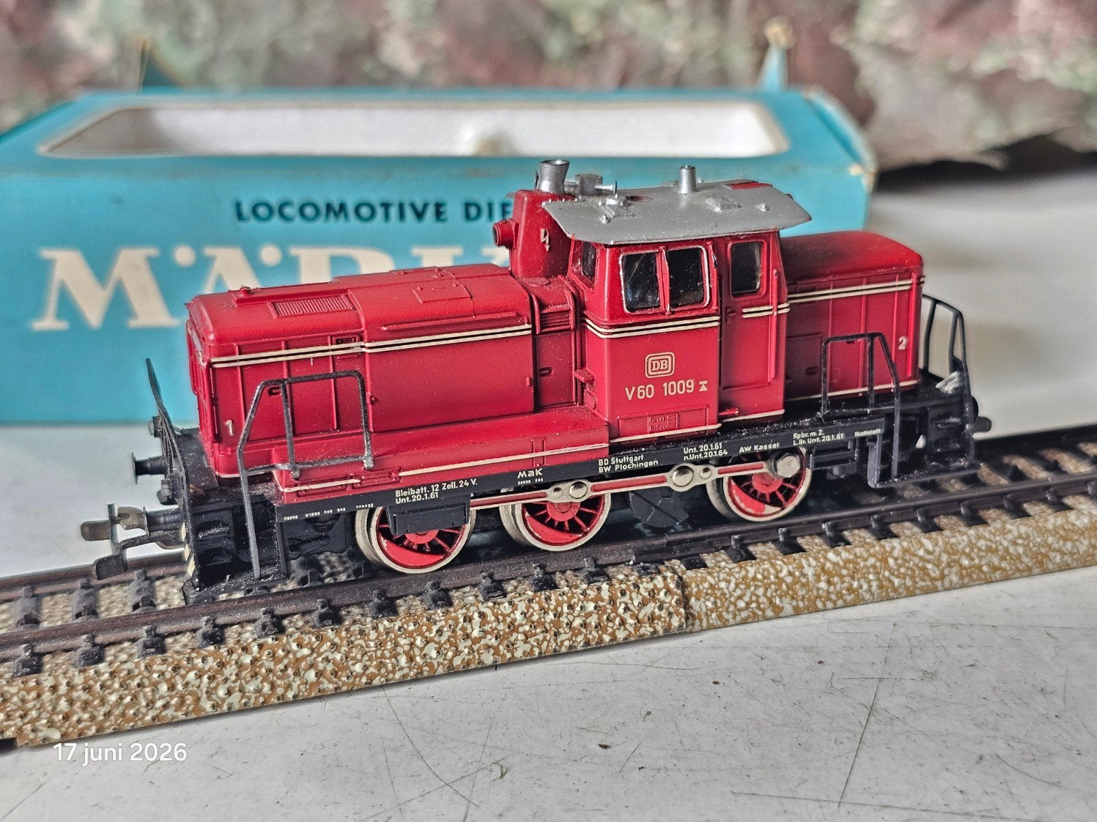 Märklin V60 Diesellocomotief 3065 Telexkoppeling+doos getest, Ophalen of Verzenden