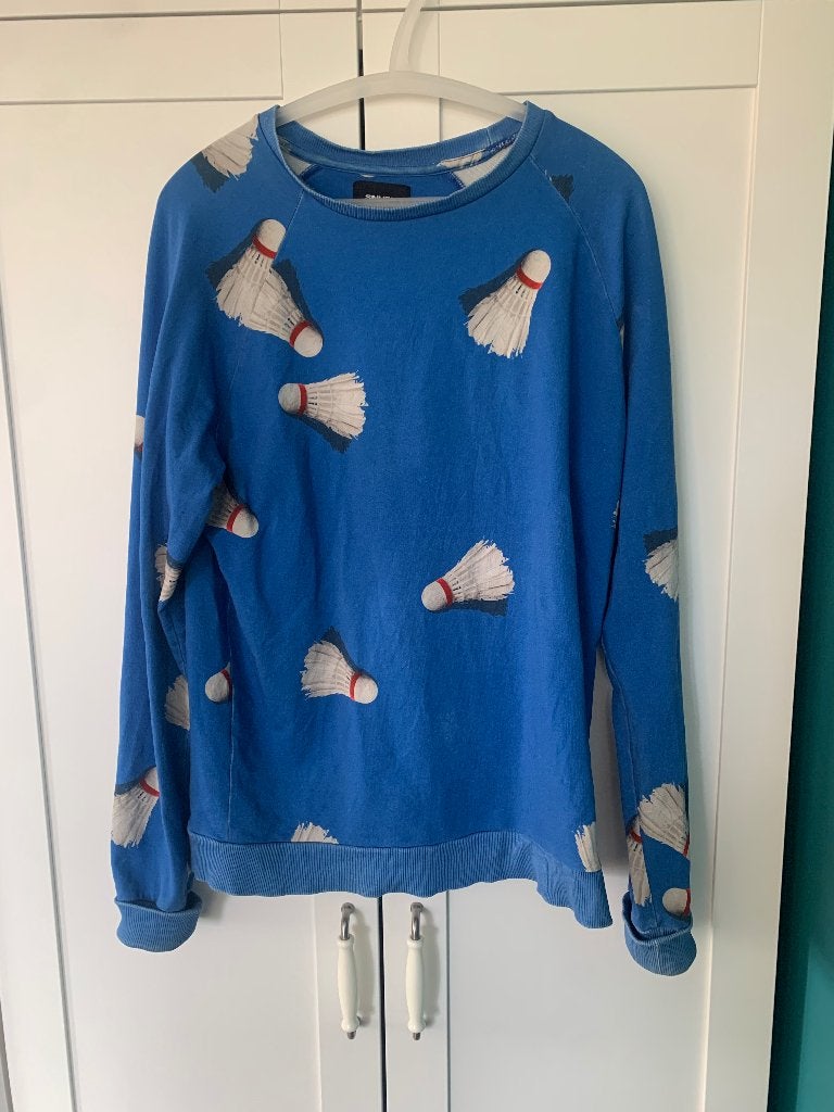 Snurk trui maat S, badminton, Blauw, Maat 36 (S), Gedragen, Snurk