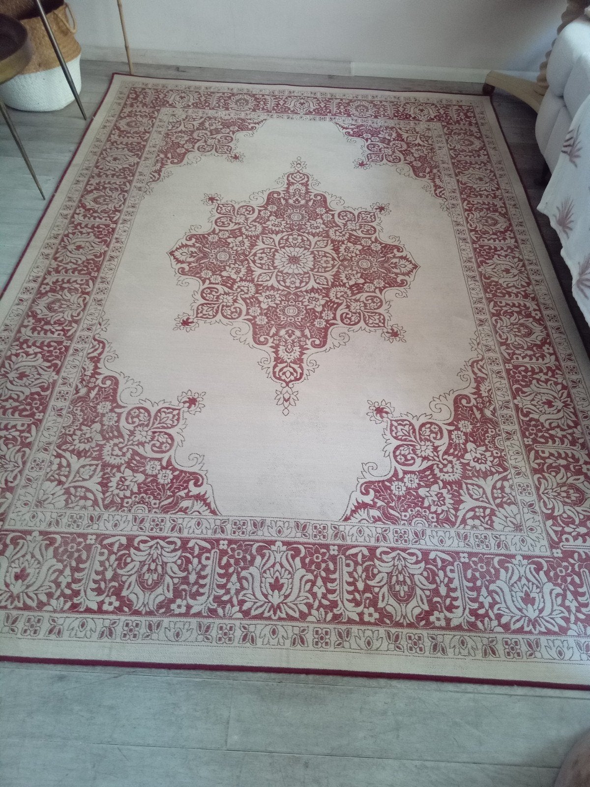 Zuiver binnen/buiten kleed zgan, Ophalen, Beige, 200 cm of meer, Zo goed als nieuw