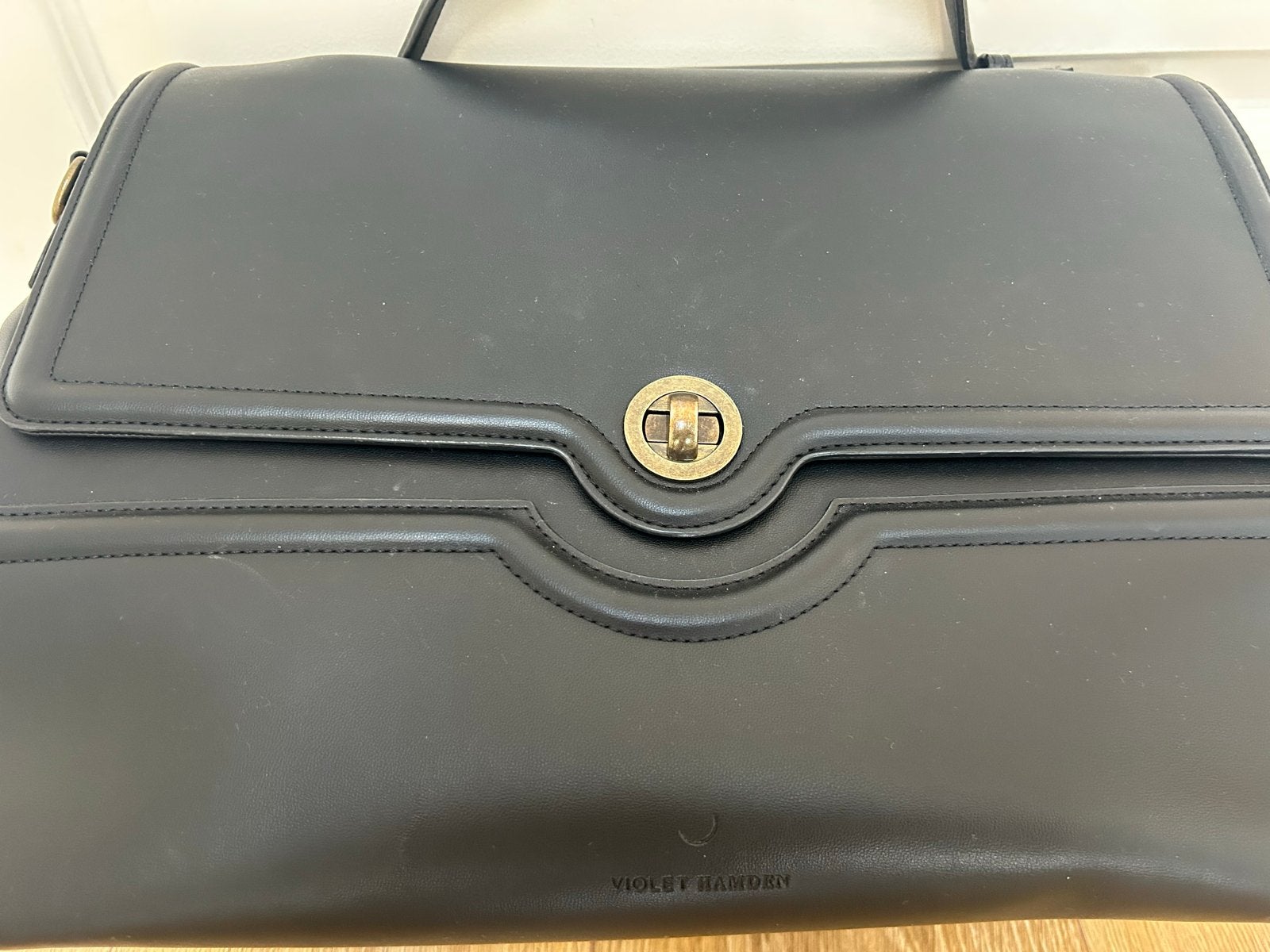 Stijlvolle Zwarte Handtas van Violet Hamden, Sieraden, Tassen en Uiterlijk, Ophalen of Verzenden, Zo goed als nieuw, Zwart, Handtas