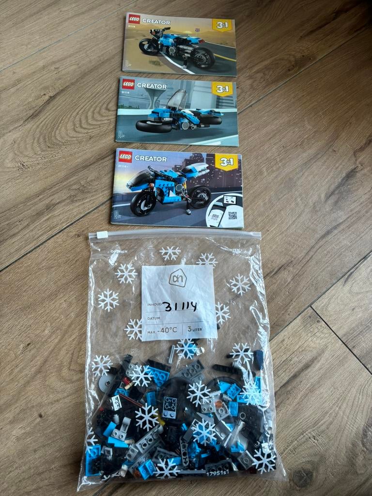 LEGO 31114 Creator Snelle Motor, Ophalen of Verzenden, Zo goed als nieuw, Complete set, Lego