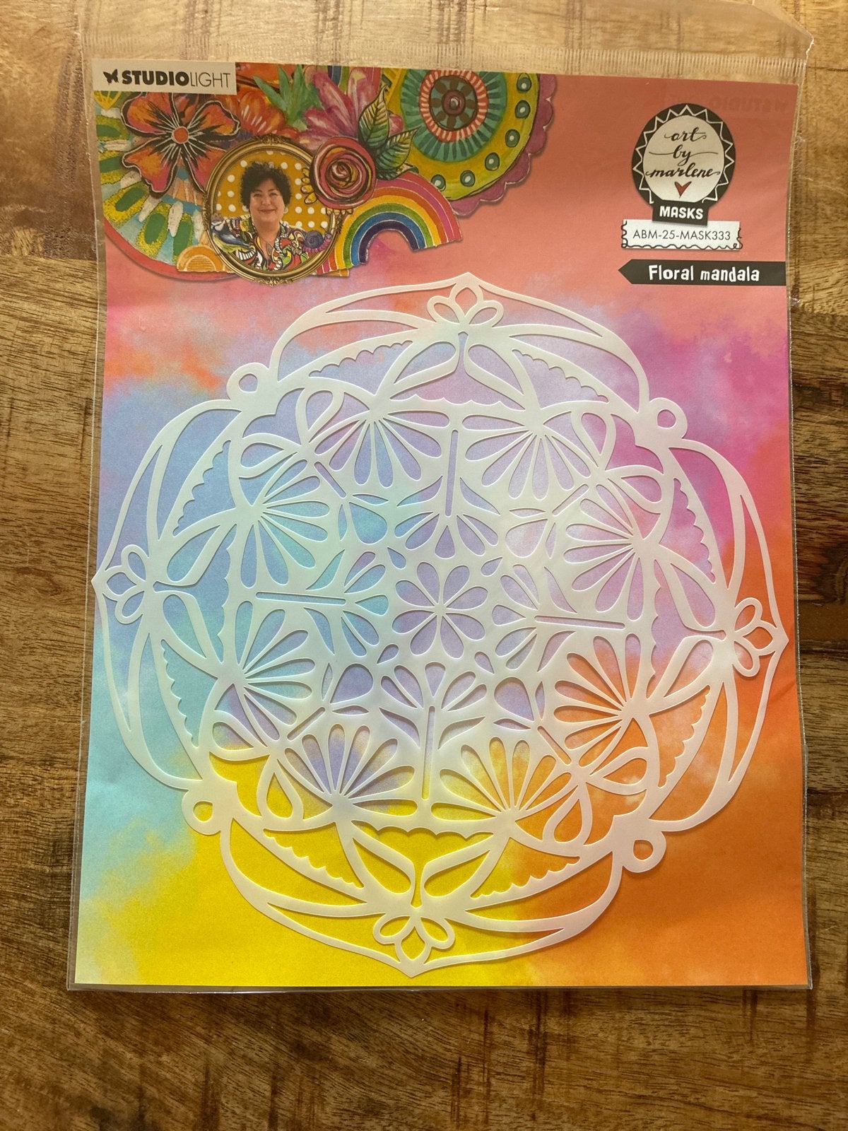 Studio Light Art by Marlene Floral Mandala Mask, Hobby en Vrije tijd, Nieuw, Kunststof, Herbruikbaar, Overige merken