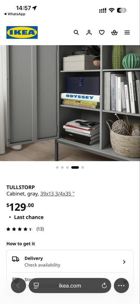IKEA TULLSTORP Kast, Ophalen, Gebruikt