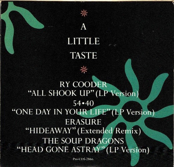 A Little Taste - Promotionele CD Single (Ry Cooder, Erasure), Overige genres, Ophalen of Verzenden, Single, Promo