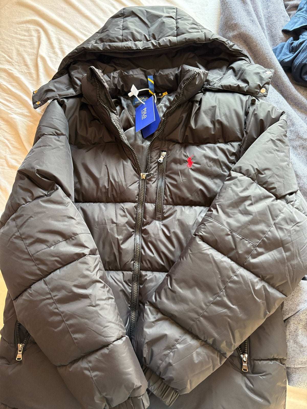 Ralph Lauren jas zwart maat M, Kleding | Heren, Ophalen of Verzenden, Nieuw, Maat 48/50 (M), Zwart