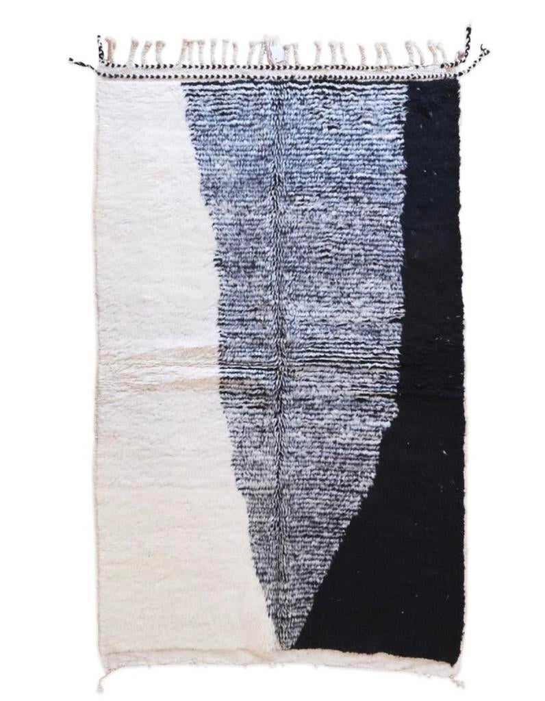 Handgemaakt Marokkaans Beni Ouarain tapijt 250x150cm, 100 tot 150 cm, Wit, 200 cm of meer, Ophalen of Verzenden