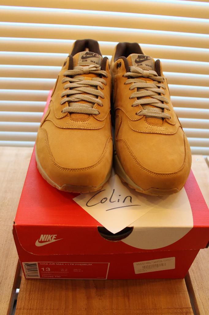 Nike - Air Max 1 Wheat US13, Kleding | Heren, Overige kleuren, Nike, Nieuw, Ophalen of Verzenden