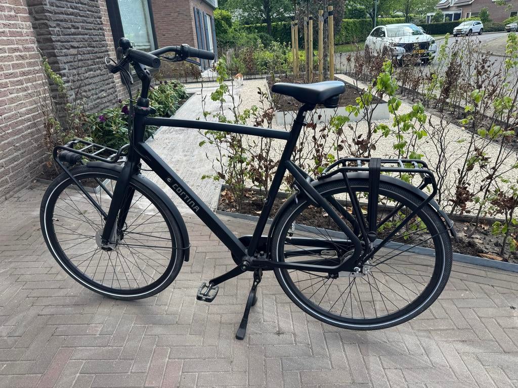 Cortina Common Herenfiets - Matzwart - 61cm frame, Zo goed als nieuw, 61 tot 65 cm, Trommelrem, Ophalen