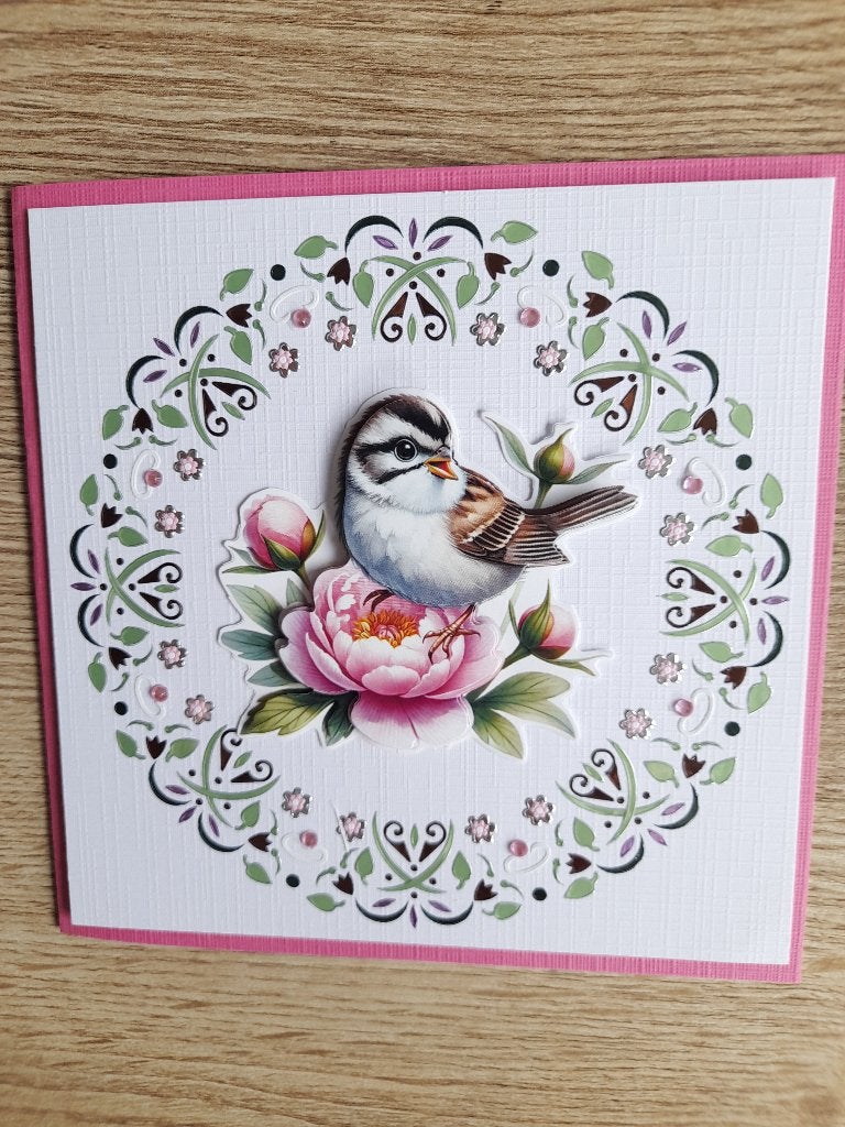 Handgemaakte Hobbydots wenskaart + envelop, Hobby en Vrije tijd, Kaarten | Zelfgemaakt, Verzenden, Nieuw, Overige thema's