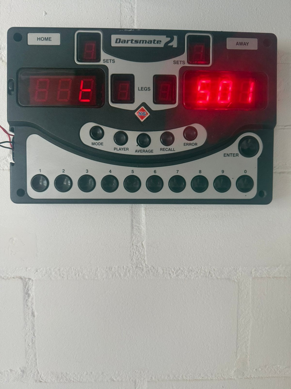 Zgan dartsmate 2 electronisch score teller, Ophalen of Verzenden, Zo goed als nieuw, Dartbord