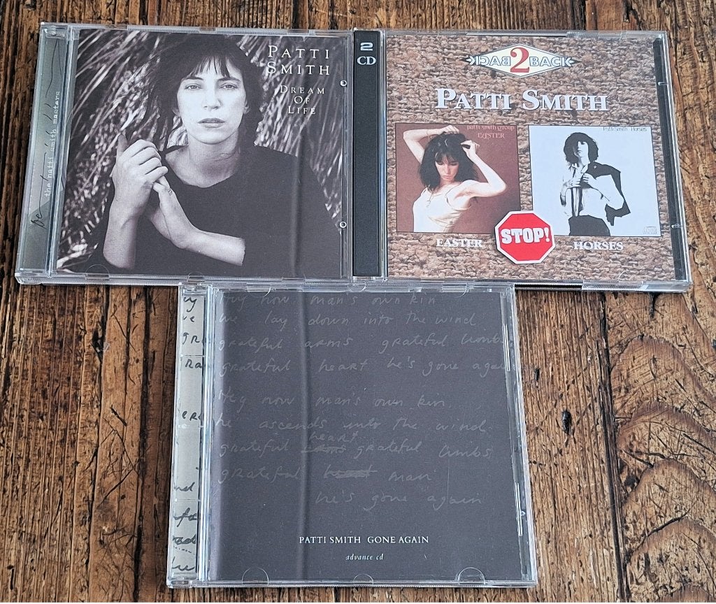 3x PATTI SMITH  incl.dubbel cd, Ophalen of Verzenden, Zo goed als nieuw, Classic Rock