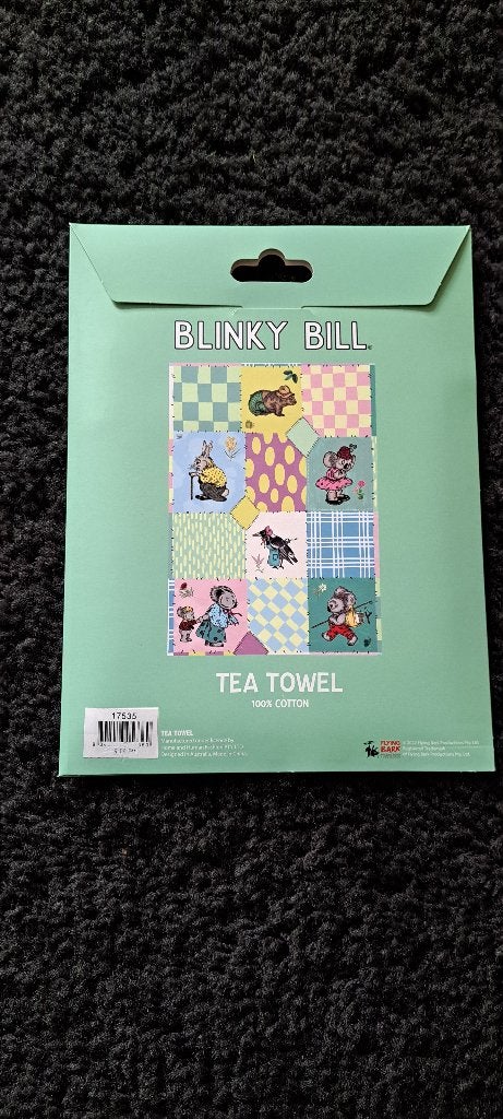 Theedoek Blinky Bill. Australië, Ophalen of Verzenden, Nieuw, Theedoek of Handdoek