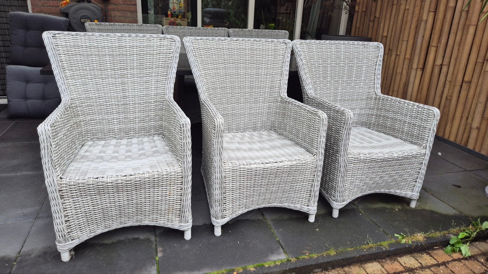 Top kwaliteit 6 stuks Royal rotan tuinstoelen!!!, Ophalen of Verzenden, Zo goed als nieuw, Rotan