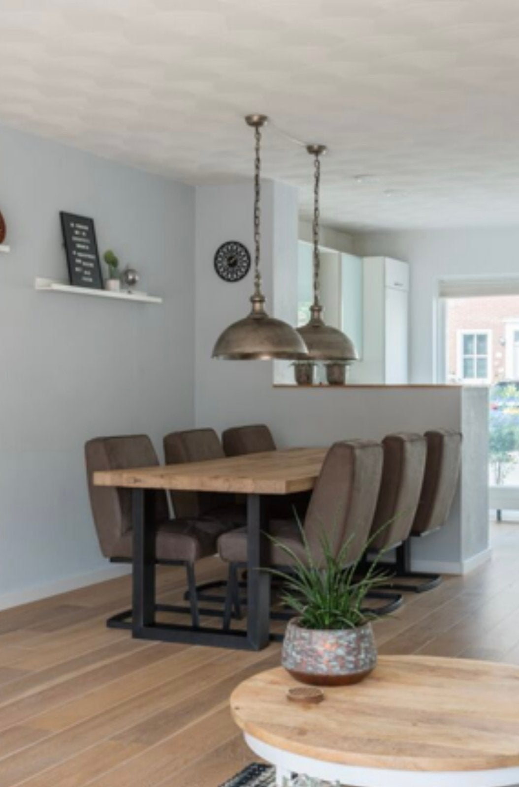 eettafel eikenhouten (240x100x78cm) van Loods 5, Ophalen, 100 tot 150 cm, Eikenhout, 200 cm of meer